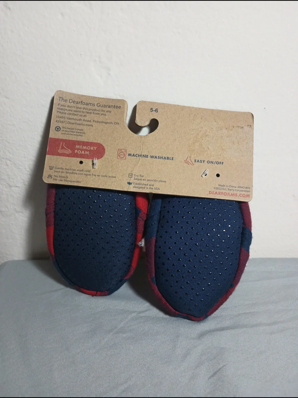 Dearfoams Cozy Comfort Memory Foam Limited Edition Baby Bear Slippers